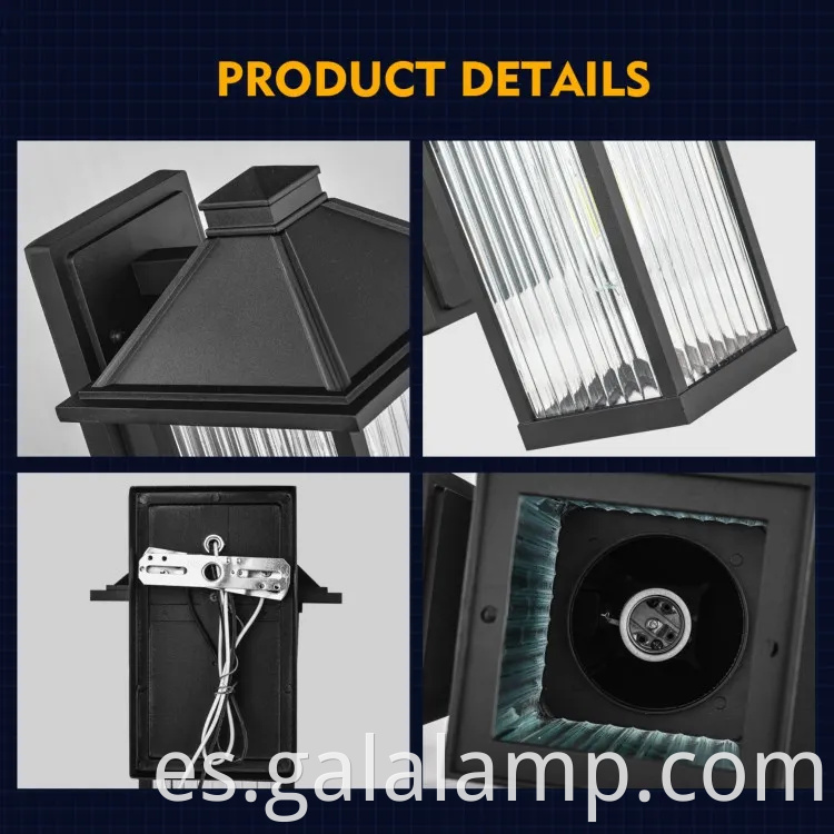 Lectores accesorios de pared al aire libre retro para espacios de vida modernos